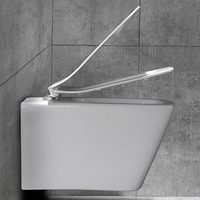WC suspendu en céramique Empolo avec réservoir encastré, style européen, pour fixation murale