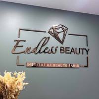 Publicité couleur acrylique découpé au laser Logo personnalisé lettres bureau réception signe bâtiment signalisation salon de beauté logo mur signe