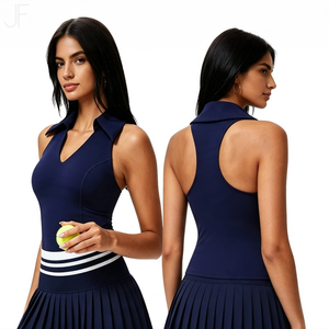 Camiseta Deportiva sin Mangas para Mujer, Estilo Polo, para Tenis, Yoga, Golf, con Cuello en V, Relleno Incorporado, Transpirable - Product Image 2