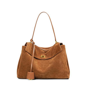High Quality Luxury Genuine Leather Suede <b>Tote</b> <b>Bag</b> Women's Large Capacity Branded <b>Bags</b> Luxury Women Shoulder <b>Bag</b> Handbag - Product Image 4