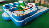 Vente Flash : Canapé Gonflable Personnalisé pour 6 Personnes, Île Flottante pour Lac et Rivière, Matériel PVC Certifié CE