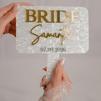 Cermin Akrilik Unik Eksklusif untuk Bulu Mata, Dekorasi Kamar, Cermin Tangan Kosmetik, Souvenir Bridal Shower, Cermin Tangan