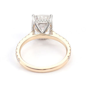 Ensemble de bagues de mariage au design unique en or 18 carats avec diamant de laboratoire, bague en diamant de laboratoire, bijoux de mode - Product Image 3