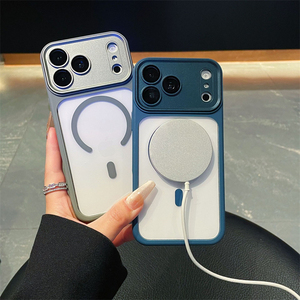 เคสโทรศัพท์กันกระแทกแบบด้านเคลือบสีด้วยไฟฟ้า  วัสดุ TPU  รองรับการชาร์จไร้สายแบบแม่เหล็ก สำหรับ iPhone 17 Pro Max 16 15 - Product Image 4