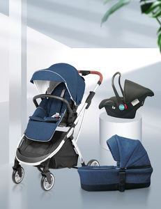 Cochecito de Bebé Automático Plegable al por Mayor, Bebek <span class=keywords><strong>Araba</strong></span> 3 en 1, Cochecito de Viaje 3 en 1 para Bebés de 0 a 3 Años - Product Image 2