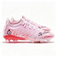 Chaussures de football pour jeunes sans coutures, crampons TPU pour terrain ferme, doublure en mesh, petits crampons, chaussures d'entraînement de football