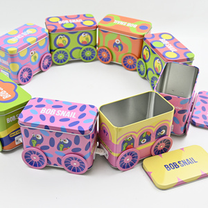 Nhà Máy Tùy Chỉnh Có Thể Tái Chế Tinplate Có Thể Cấp Thực Phẩm Lưu Trữ Kẹo Biscuit Sô Cô La Train Các Mặt Hàng Khác Trẻ Em Của Favourite - Product Image 2