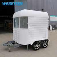 WEBETTER Mini chariot de nourriture pour chevaux, chariot mobile pour smoothies, bière, boissons, desserts, bonbons, chariot de nourriture avec roues
