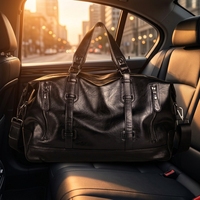 Sac de sport BEARKY style anglais en cuir PU léger, avec fermeture éclair, couleur/impression personnalisable, unisexe, pour la gym, le fitness et le yoga