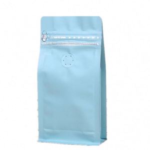 Sachet refermable autoportant imprimé sur mesure, résistant à l'humidité, pour emballage de café, 9x18,5x5cm, pack promotionnel - Product Image 2