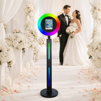 Photomaton portable pour iPad 10.2/10.5/10.9/11/12.9/13 pouces avec éclairage RGB, disponible depuis nos entrepôts UK/US/CA/UE