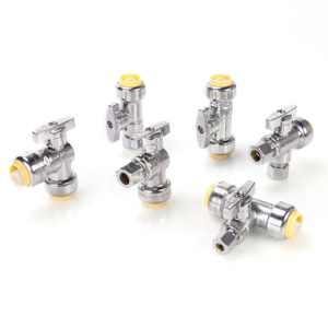 Латунный четвертьоборотный угловой запорный клапан Hailiang для стиральных машин, систем ОВКВ и холодильных установок, быстрый монтаж - Product Image 1