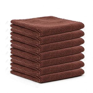 Ensembles de serviettes de bain et de cuisine en microfibre de luxe, jetables, séchage rapide, tricotées, écologiques, motif écossais, avec logo, pour usage domestique - Product Image 4