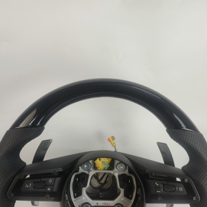 Interior LED de fibra de carbono genuino personalizado nuevo para Porsche Macan Panamera <span class=keywords><strong>Cayenne</strong></span> 718 911 volante de cuero TY de alta calidad - Product Image 3