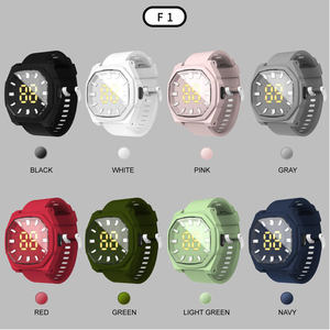 Montre numérique led étanche 30m logo personnalisé unisexe style libre lecture facile grands chiffres <span class=keywords><strong>calendrier</strong></span> du jour - Product Image 6