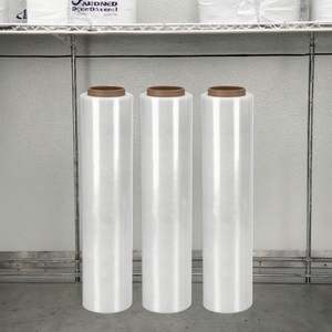Rouleau de film d'emballage à la main en PE LLDPE transparent portable Emballage souple étanche à l'humidité Stretch Cast Shrink Wrap Food $1 Plastic - Product Image 5