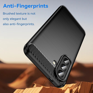 Étui de téléphone en fibre de carbone texturée brossée pour Samsung <span class=keywords><strong>Galaxy</strong></span> A57 A37 A27 A17 A07, coque de protection mobile souple en TPU mince antichoc - Product Image 4