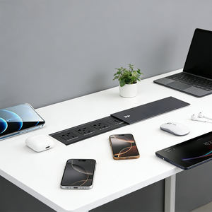 Cache-prise coulissant industriel personnalisé avec panneau de prises intégré, <span class=keywords><strong>multiprise</strong></span> USB dissimulée 3 prises, chargeur sans fil IP44 - Product Image 4