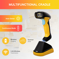 Lecteur sans fil Bluetooth NETUM RD1200 industriel IP67 1D 2D QR, autonomie ultra-longue, scanner de codes-barres 2D sans fil avec chargeur