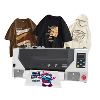 Mesin Cetak DTF Digital Otomatis Penuh 6 Warna A3 3D DTF Sublimasi DTF I1600 Inkjet untuk Kaos dan Topi