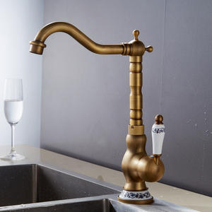 Robinet de <span class=keywords><strong>cuisine</strong></span> <span class=keywords><strong>vintage</strong></span> moderne, mélangeur d'eau, robinet à poignée unique, thermostatique, pour salle de bain, style classique - Product Image 4