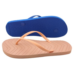 Fashion V Shape Textured Flip Flops <b>Ladies</b> Lightweight Beach Sandals Anti Slip Casual <b>Summer</b> <b>Slippers</b> Factory Direct Supply - Product Image 1