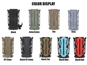 プラスチック製 ユニバーサル ダブル 5.56mm 7.62mm 9mm オープントップベスト ロシア風 ワイドポーチ シングル タクティカル レザー マガジンポーチ - Product Image 4