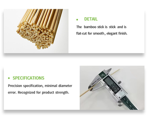 Dùng một lần tre xiên 50cm Chiều dài teppo xiên Túi BBQ Gậy mẫu miễn phí cho các bên ngoài trời và nhà bếp sử dụng - Product Image 5