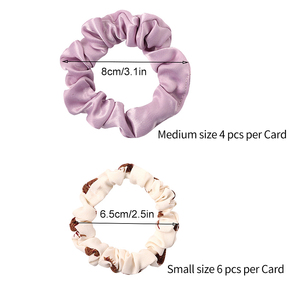 Bán Buôn Mềm Tóc Đàn Hồi Ban Nhạc Voan Scrunchies Tóc Quan Hệ Satin Trẻ Em Hairband Scrunchies Set Cho Tóc Phụ Kiện Crunchies - Product Image 5