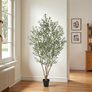 Grand arbre artificiel d'olivier pour bureaux d'assurance animale, agences <span class=keywords><strong>de</strong></span> bien-être animal et espaces habitables - Product Image 4