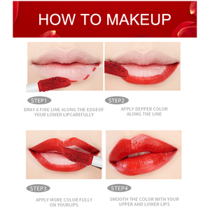 Gloss à lèvres minéral mat, rouge à lèvres liquide sexy, mat, longue tenue, imperméable, cosmétique, beauté, maquillage longue durée 24 heures, gloss à lèvres - Product Image 6