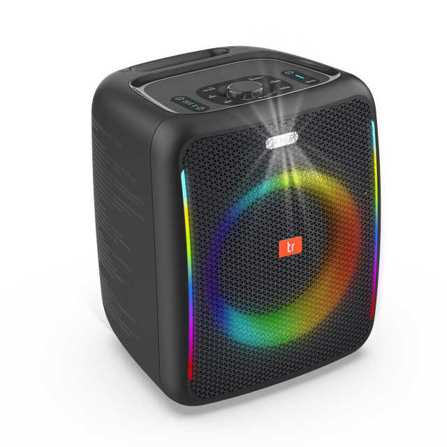 70W Party Speaker with RGB Lights Microphone Portable Karaoke Sound System for Outdoor Events