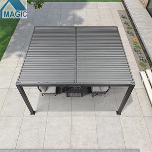 Pergola à toit à lames orientables de haute qualité, télécommandée, pour l'extérieur, utilisée pour les arches, les tonnelles, les pergolas, kits en aluminium rétractables à vendre - Product Image 5