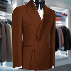 Trajes Negros <span class=keywords><strong>para</strong></span> <span class=keywords><strong>Hombre</strong></span> con Solapa de Chal, Formales de 2 Piezas, Chaqueta y Pantalón, Cruzados, Estilo Casual de Negocios, <span class=keywords><strong>para</strong></span> Novio, <span class=keywords><strong>Boda</strong></span>, Fiesta, Blazer y Esmoquin - Product Image 4
