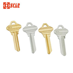 Llave de puerta popular adecuada para el mercado americano SC4 Llave de cobre en blanco Suministros de <span class=keywords><strong>cerrajero</strong></span> Llaves de latón - Product Image 4