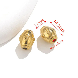 Edelstahl-Vakuumbeschichtete Bambus-Gelenk-Langperlen mit Sonnengravur, lose Perlen, DIY-Anhänger-Zubehör - Product Image 6
