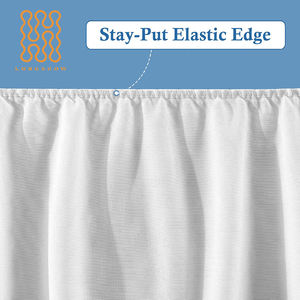 Protège-matelas Longshow Premium Soft 100% imperméable blanc, taille Twin, tissu en tissu éponge, antibactérien, toutes saisons - Product Image 6