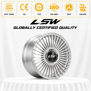 LS8025 Elegant Luxury Modified Forged <b>Wheels</b> Radiating Multi <b>Spoke</b> Brushed Custom Rims 18in Fit For Audi Passenger Vehicle - Product Image 3