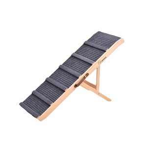 Rampe pour animaux de compagnie en bois, hauteur réglable, antidérapante, escalier pliable pour chiens, meubles pliants pour animaux de compagnie d'intérieur - Product Image 5