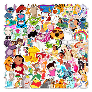 50Pcs Children Cartoon Anime Graffiti Stickers for Notebook Water Cup TV Character Decal 90s Cartoon Sticker