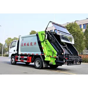 Sanitation Truck Waste Garbage Collector And Compactor Truck Refuse Compressor Truck 5 M3