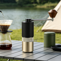 Moulin à café manuel portable HIGHWIN à meules coniques de 30 g, moulin à manivelle pour les voyages, le camping et le bureau