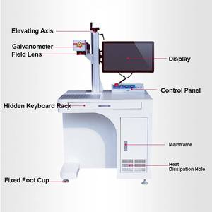 Máquina de marcado láser de fibra de aleación de aluminio y acero inoxidable Máquina de grabado láser de hardware de alta tecnología Durable Versátil - Product Image 3