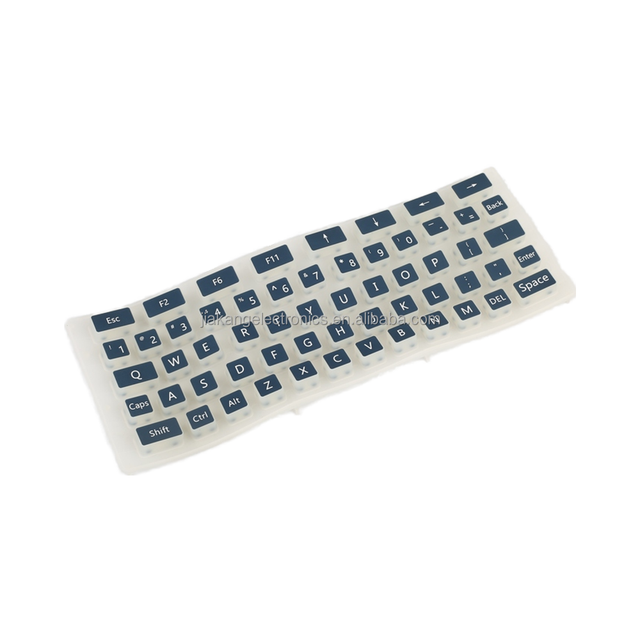 Custom color silicone rubber key keys Conductive rubber silicone keys foldable waterproof keyboard