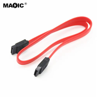 Magelei Kabel Data Drive Optik Serial SATA Kecepatan Tinggi 1M Murah Kabel Data Hard Drive Serial SATA 2.0