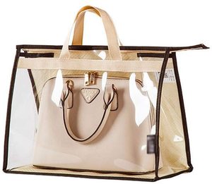 HUAYI Waterproof dust pvc clear plastic storage tote bags shopping bag for packaging