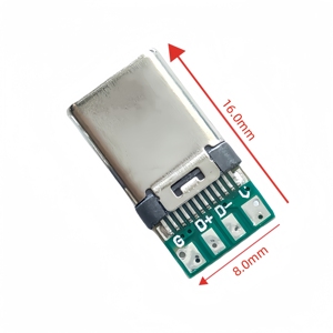 <b>USB</b> 3.1 Type-<b>C</b> Connector 24 Pins Male / Female Socket Receptacle <b>Adapter</b> to Solder Wire & Cable 24 Pins Support PCB Board - Product Image 6