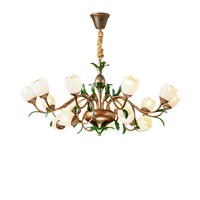 Suspension American Farmhouse-Lustre italien en verre soufflé à la main pour îlot de cuisine, salle à manger et salon
