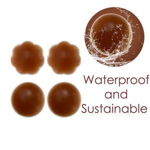 Invisible cubre pezón empanadas mujeres adhesivo reutilizable mama pezón cubre - Product Image 2