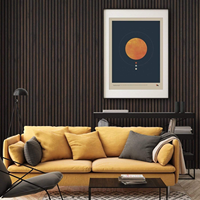 Design moderne Filz Murals Diffuseur Carreaux muraux Akustik Home Fourrure Décoration Éclairage Acoustique Vente en gros Panneau mural sonore en bois